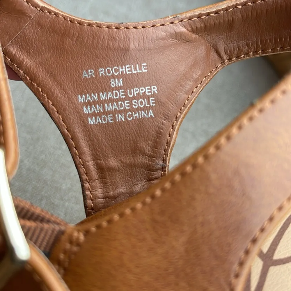 American Rag Brown ROCHELLE Wedge Sandals size 8 - Image 2