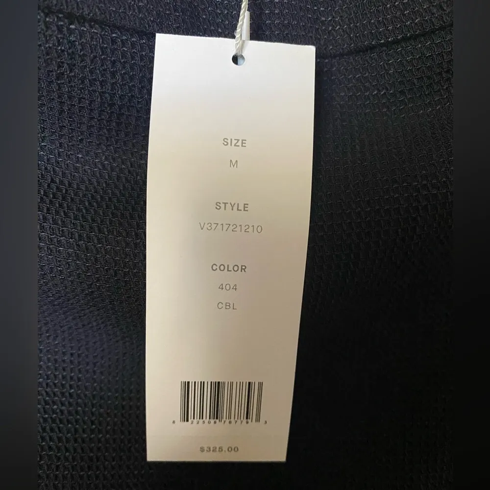 Women’s Navy Blue Wool Pull-On Waffle Knit Pleat Pant Size M - Image 7