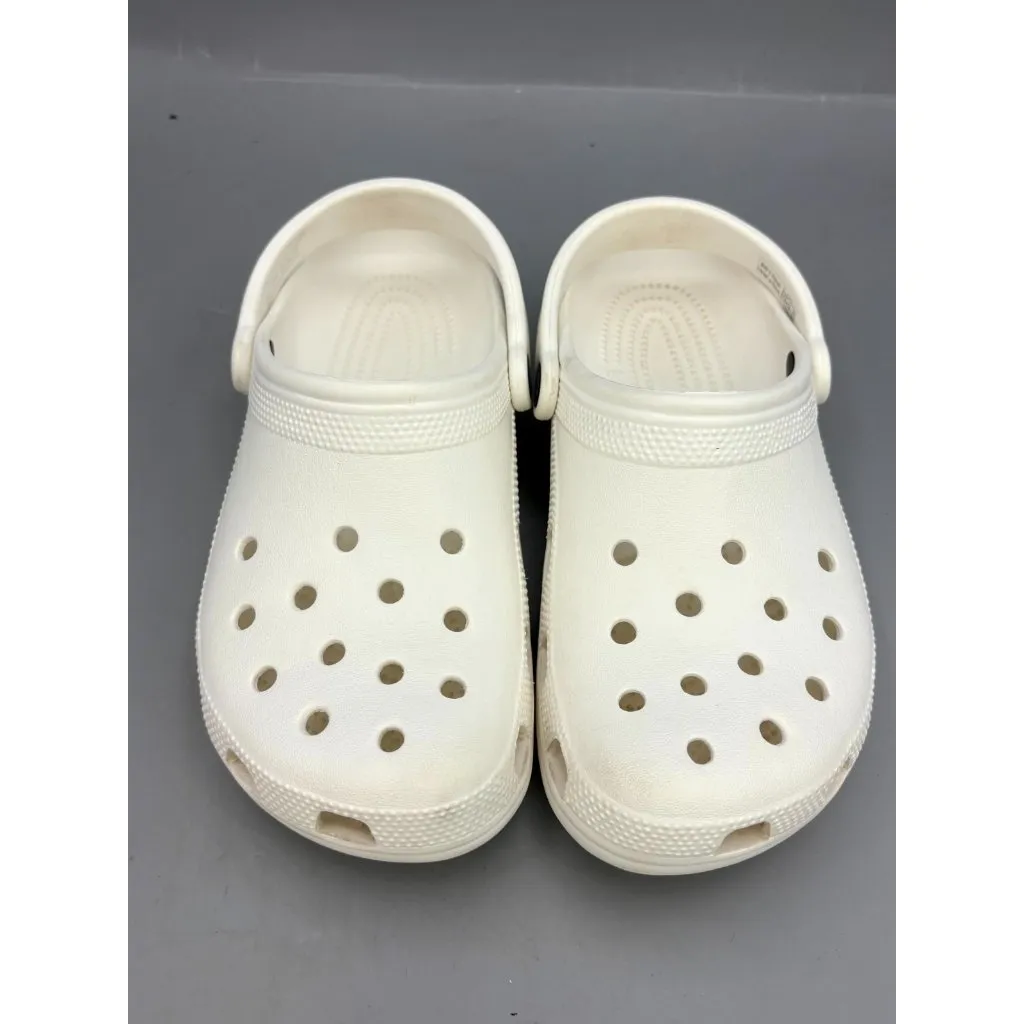 Crocs Classic Unisex Clog Size M6/W8 White Rubber Lightweight Comfortable Shoes - Image 3