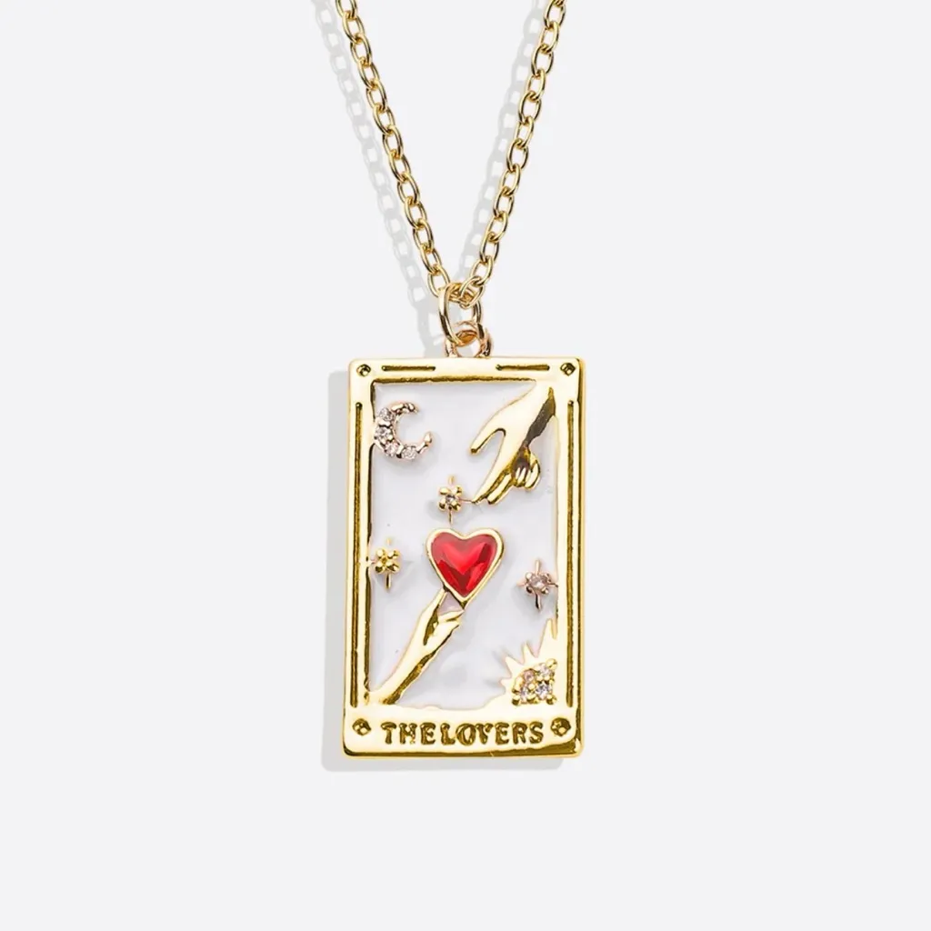 The Lovers tarot card necklace with mother - Image 7