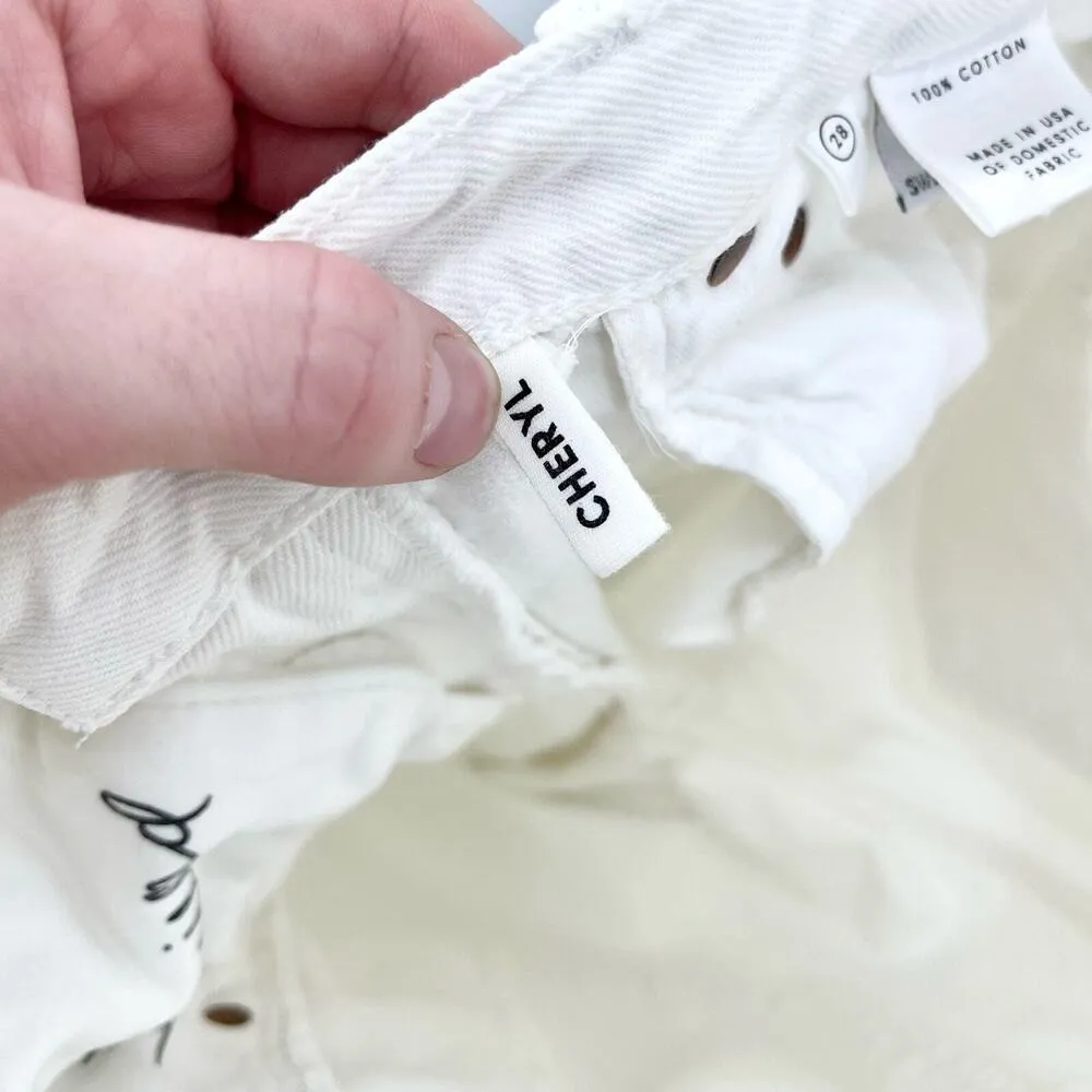 GRLFRND Jeans Women Size 28 Cheryl Ankle Skinny High Rise White Cotton 5 Pocket - Image 7