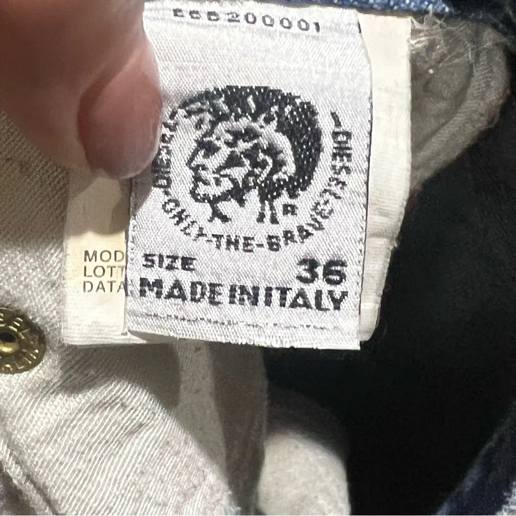 Diésel blue distressed ankle denim jeans size 32 - Image 8