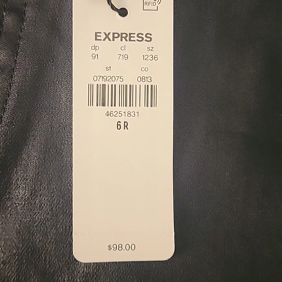 Express Black Faux Leather Pants - Image 6