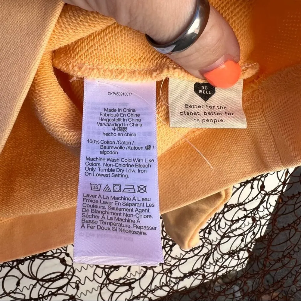 Madewell (Re)sourced Cotton Swing Sweatshirt creamsicle orange XXS - Image 7