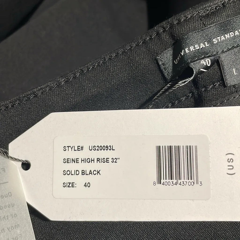 Universal Standard Plus Size Jeans High Rise Seine Skinny Black 40/4XL Long NWT - Image 11