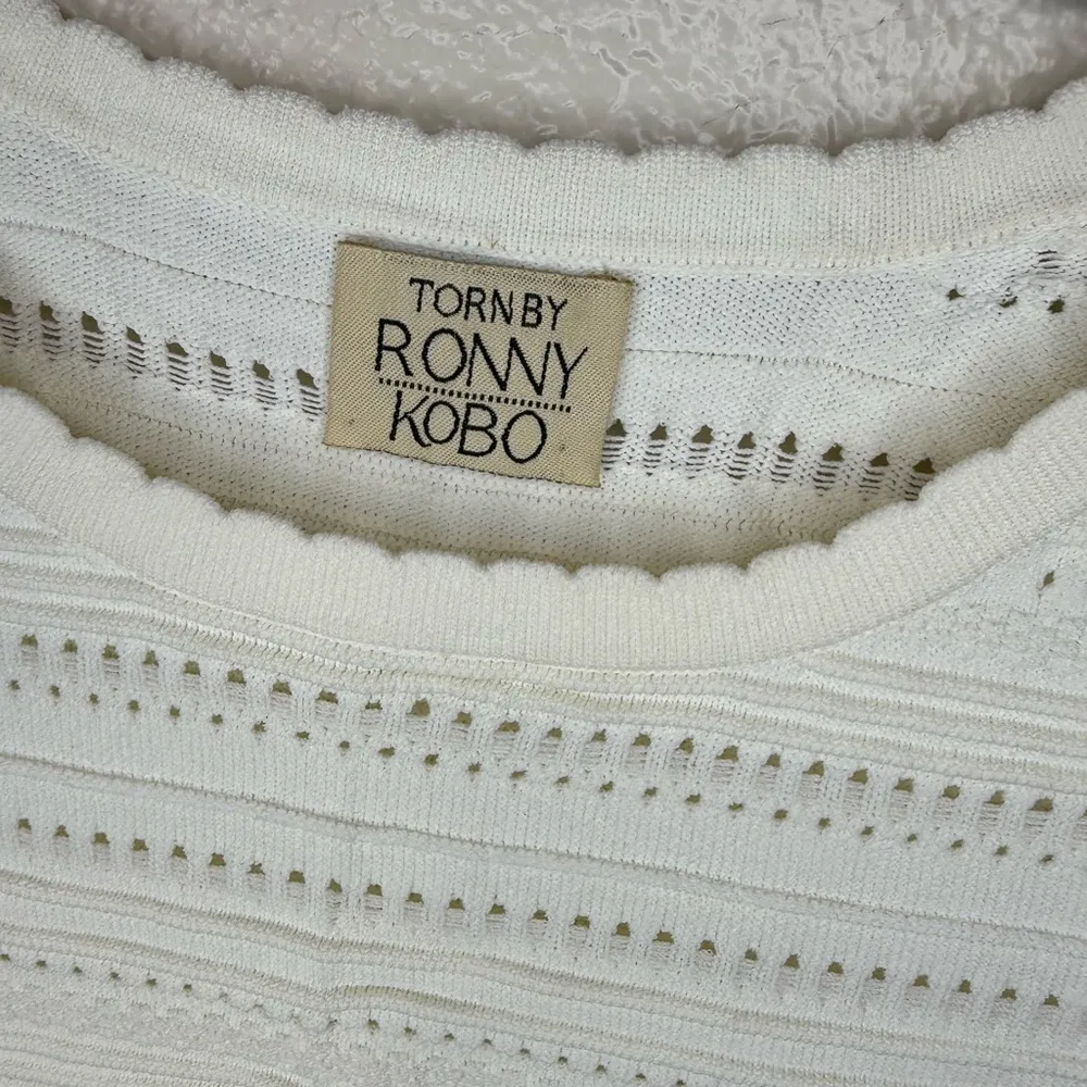 Torn by Ronny Kobo Lena Pointelle Crop Top - Image 3