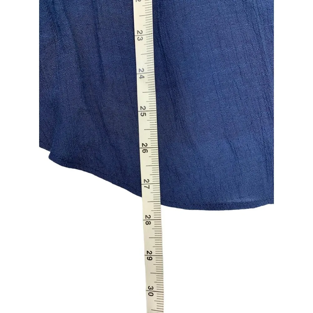 IZ Byer Women's Navy Blue Sleeveless Top - Image 6