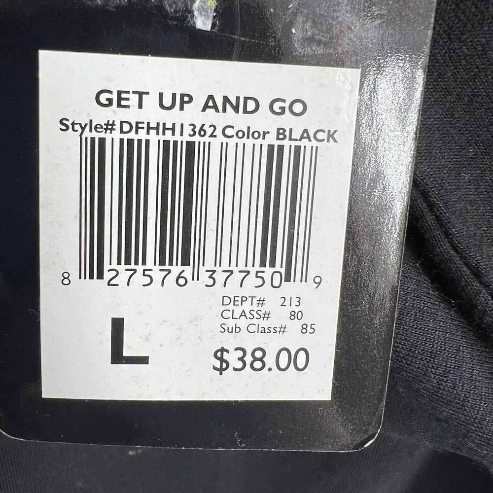 Daisy Fuentes Black Long Sleeve Top Bow Detail Size Large New - Image 84