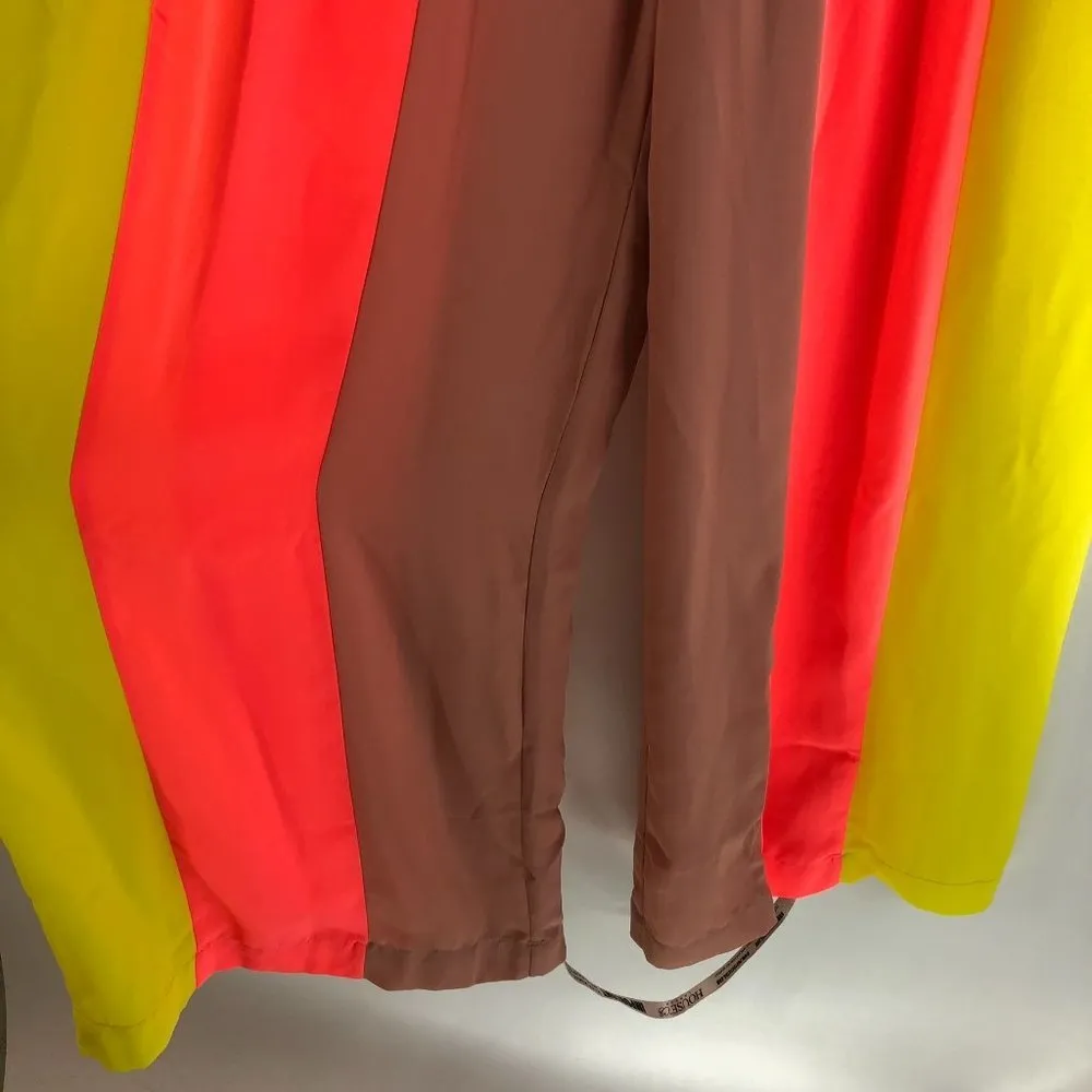 House of CB London Women's Margot Trouser Pants Wide Leg Striped Yellow XS - Image 3