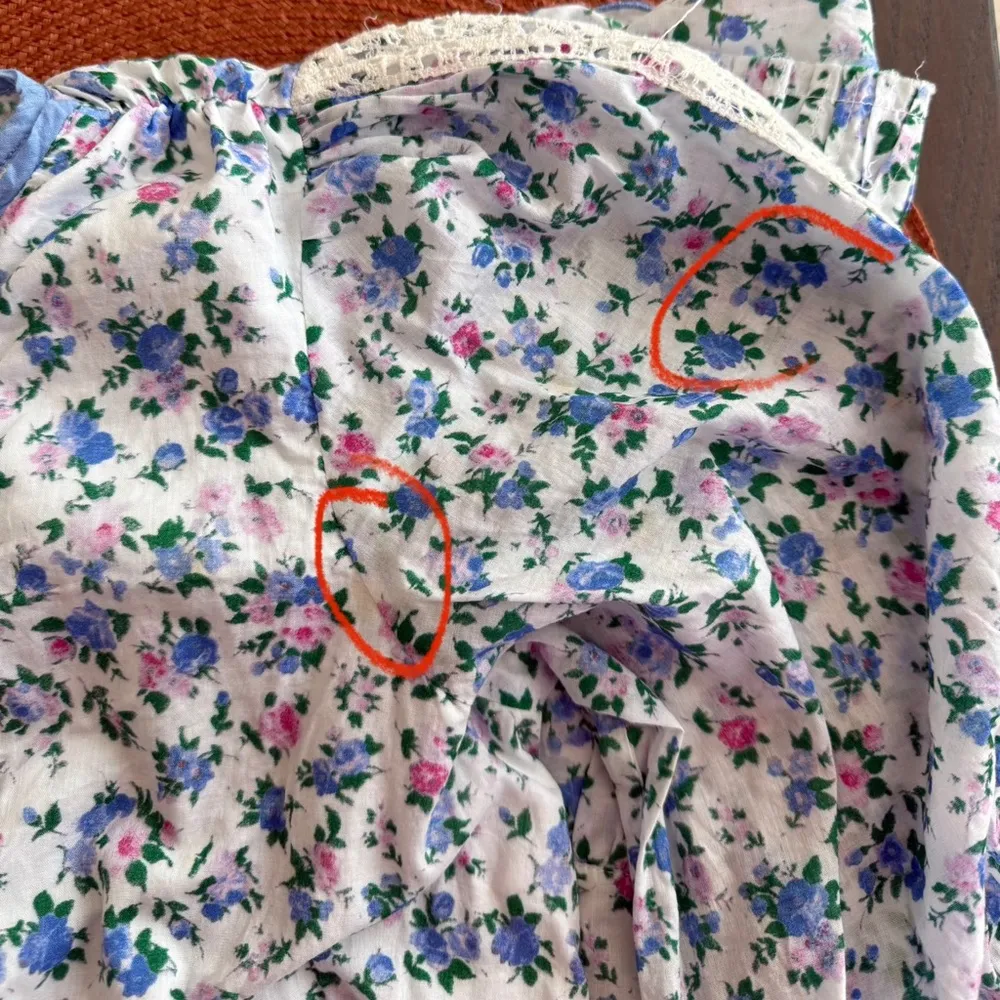 LoveShackFancy Marquise Mini Dress in Blue Jay Song - Image 12