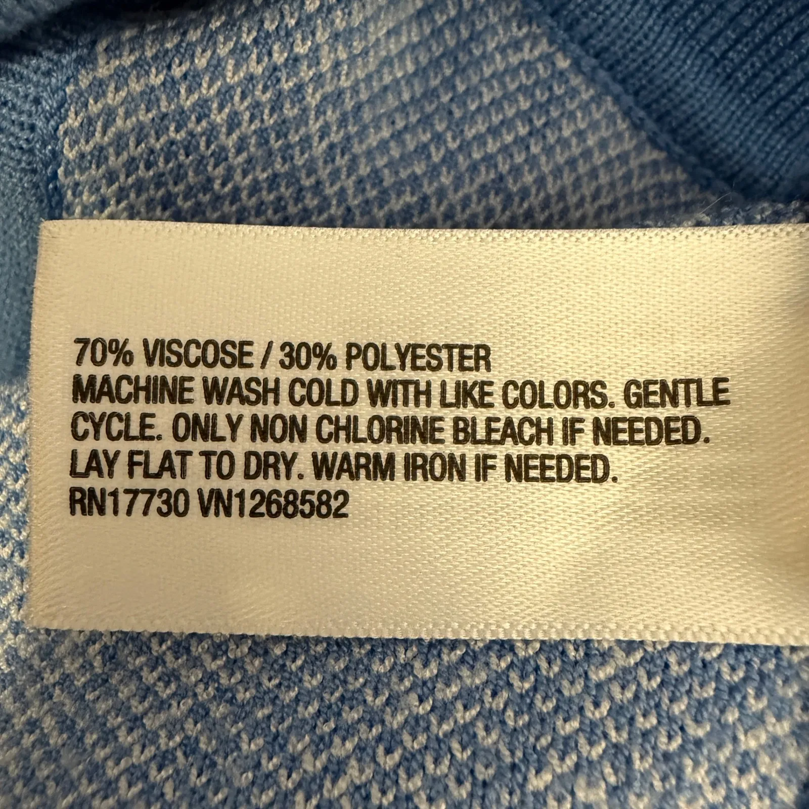 Diane von Furstenberg for Target Wrap Maxi Dress XL Blue White Sweater Knit - Image 5