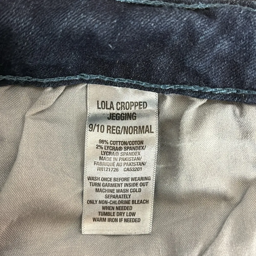 Women’s Aeropostale Lola cropped jagging 9/10 regular normal stretch dark wash - Image 5