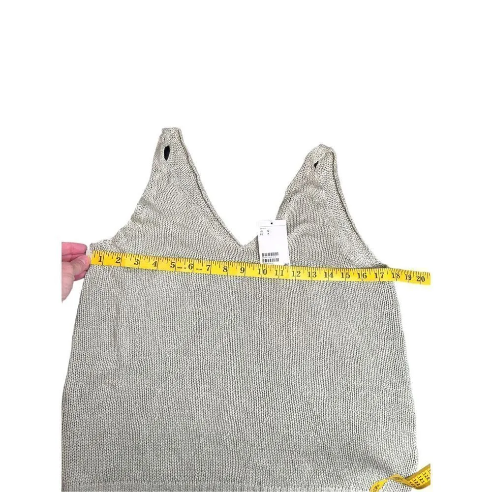 H&M olive green sweater vtank size small NWT - Image 5