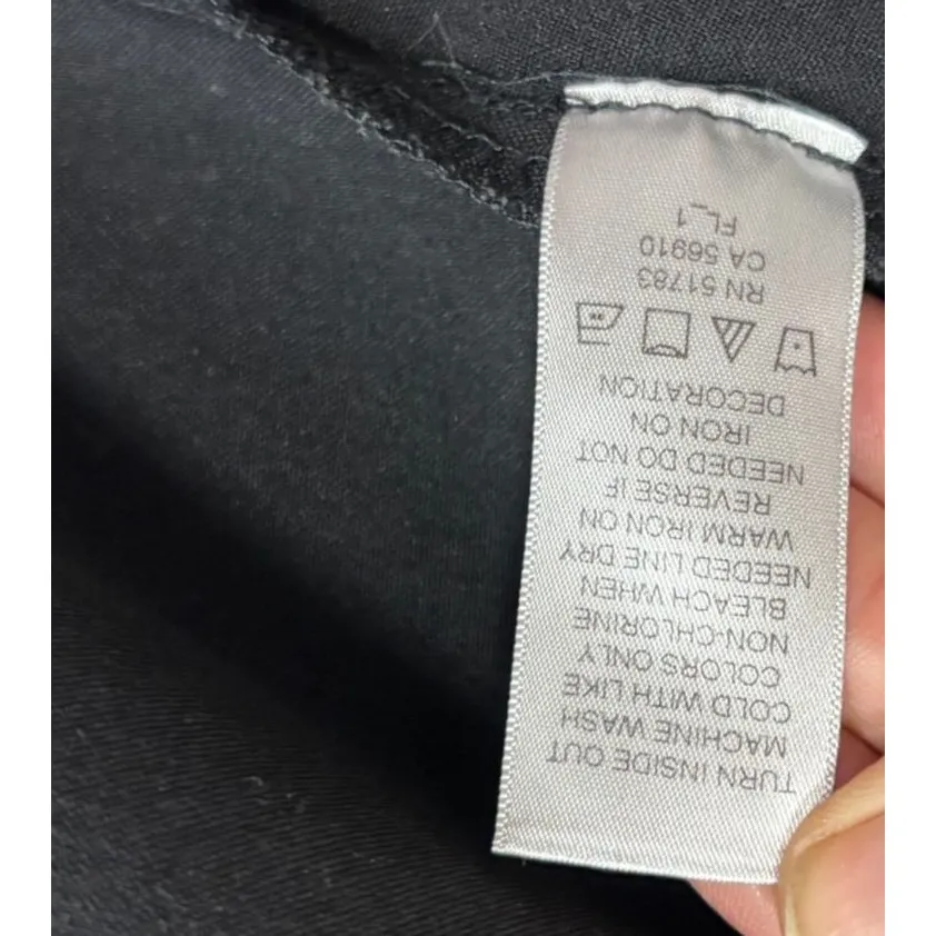 Maurices Open Front Women's OPen Front Blazer Chiffon Back Black Sz S Urban Chic - Image 6