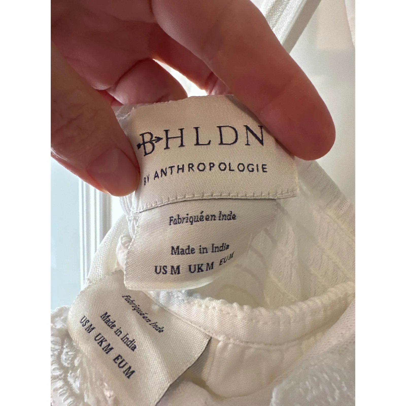 BHLDN Calla Ivory Floral Tulle Appliqué Maxi Dress NWT Size Medium - Image 5