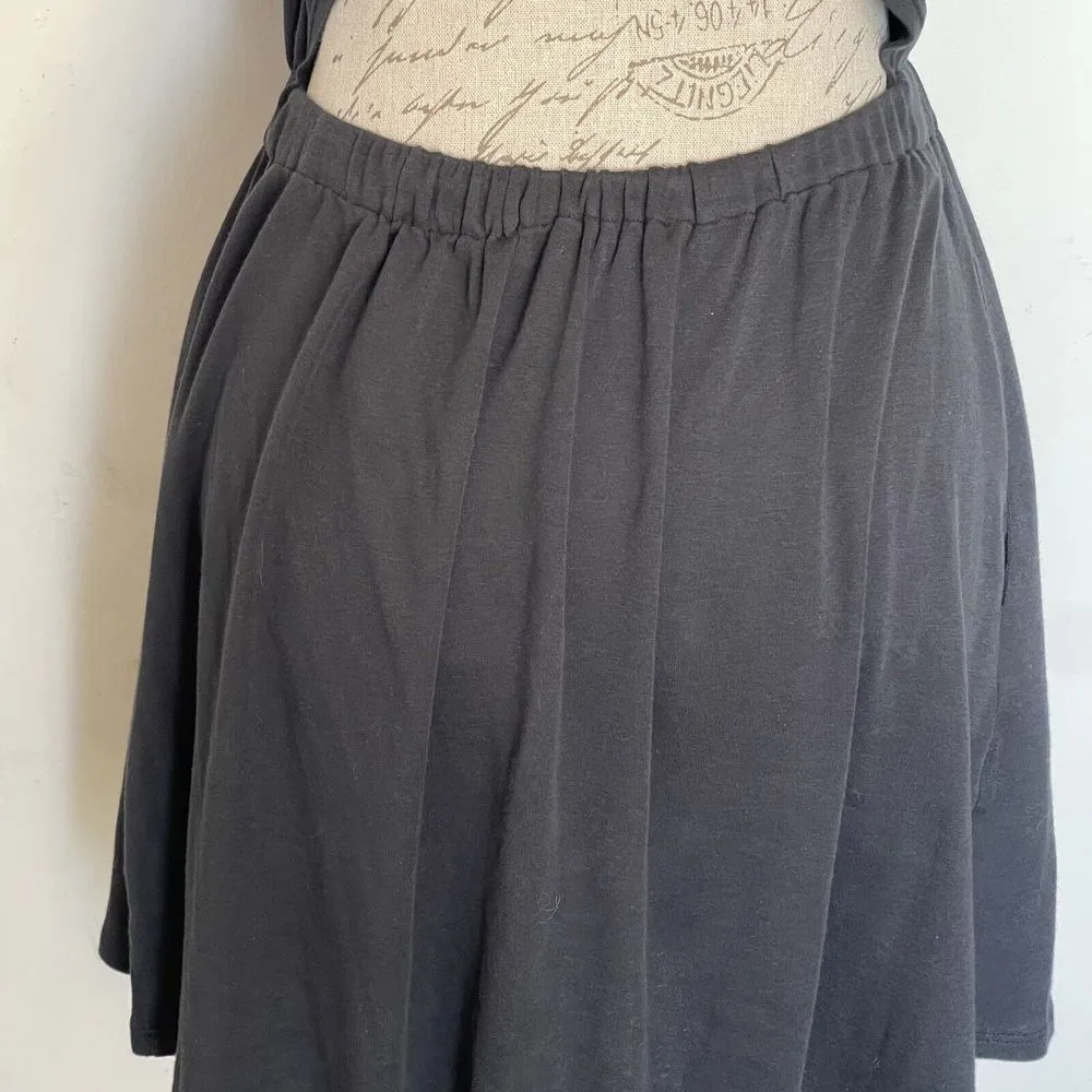 Theysken's Theory Dress Womens Sz Small Black Open back Pima Cotton Short Sleeve - Image 7