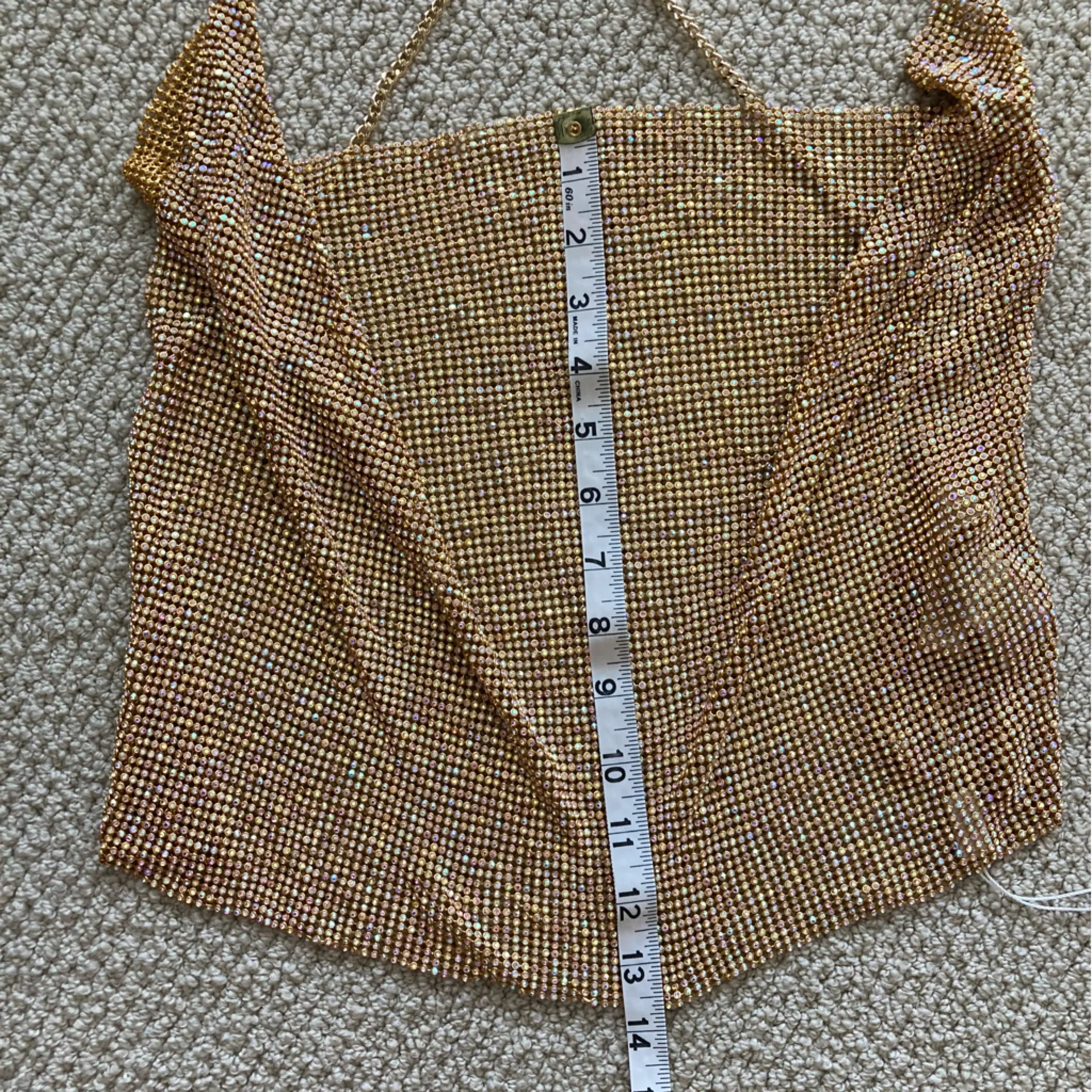 NEW ASTR The Label Mika Top Halter Cowl Neck Rainbow Metallic Open Back XL NWT - Image 13