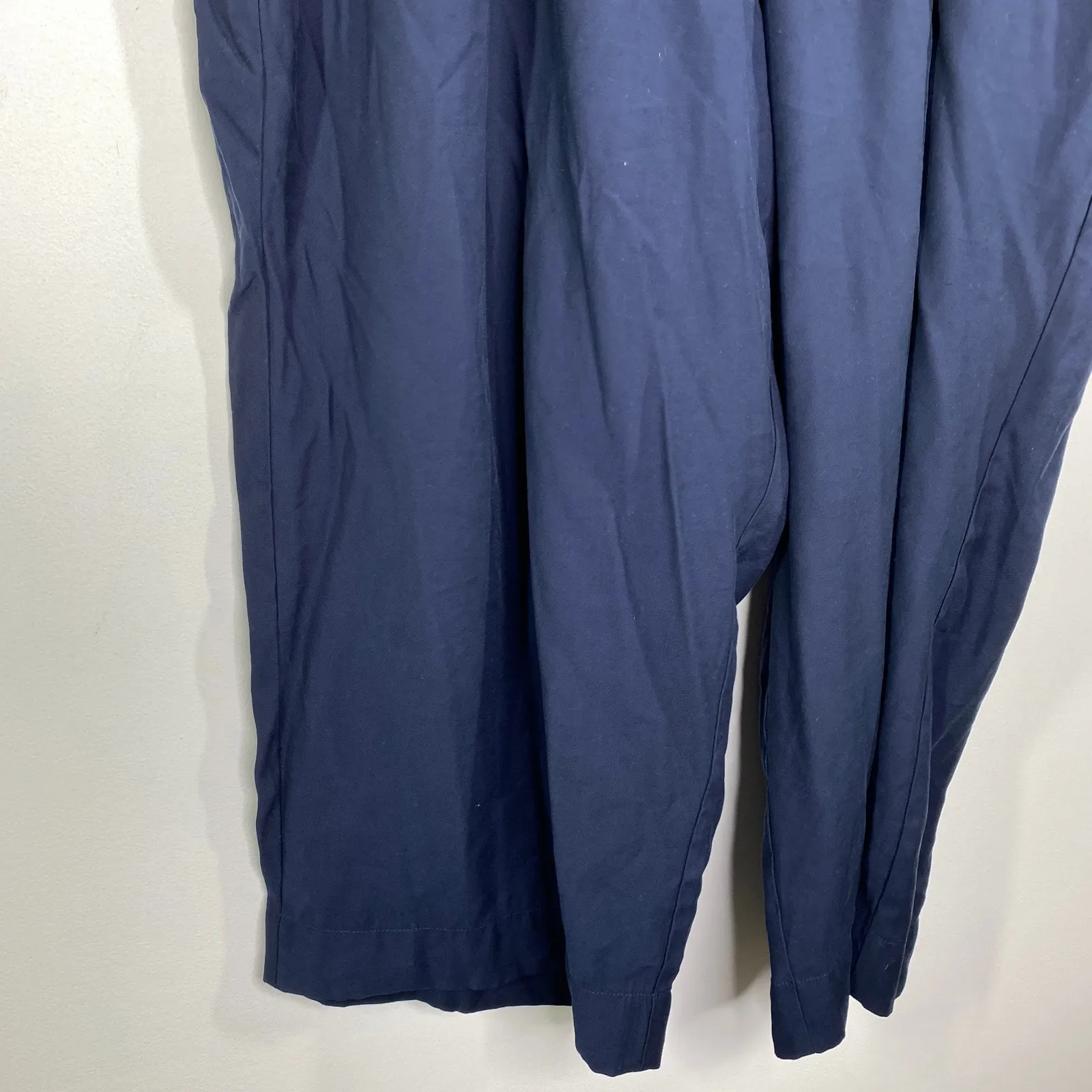 Lane Bryant Navy Blue Paper Bag Waist Belted Pants Women's Plus Size 24 NWT - Image 3