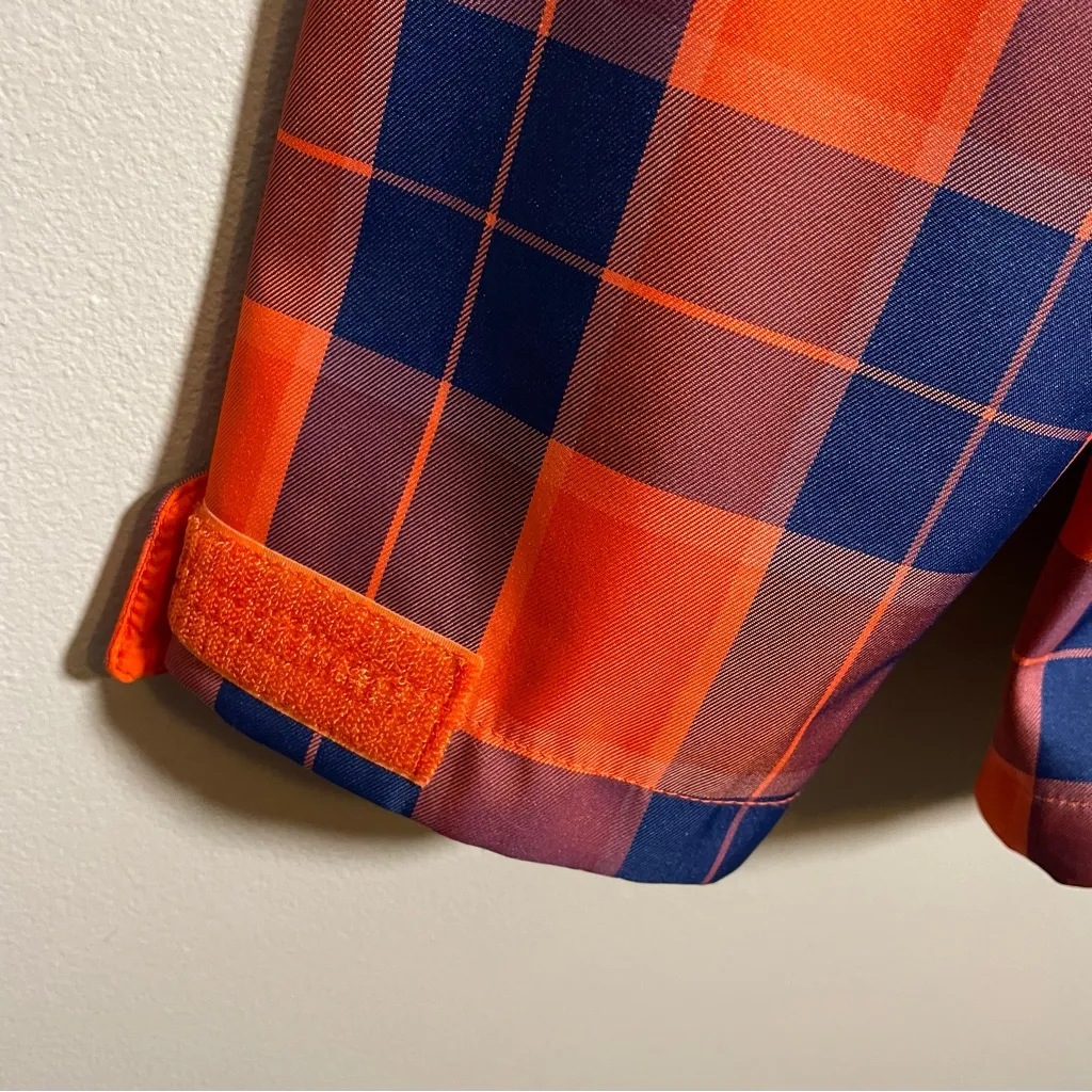 The North Face Morgan Plaid Softshell Jacket blue/orange medium - Image 6