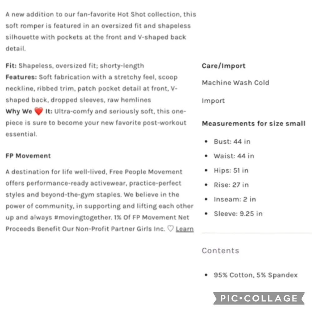 NEW! $60 FREE PEOPLE Movement XS HOT SHOT TEE ROMPER Shorts ONESIE Washed Black - Image 15