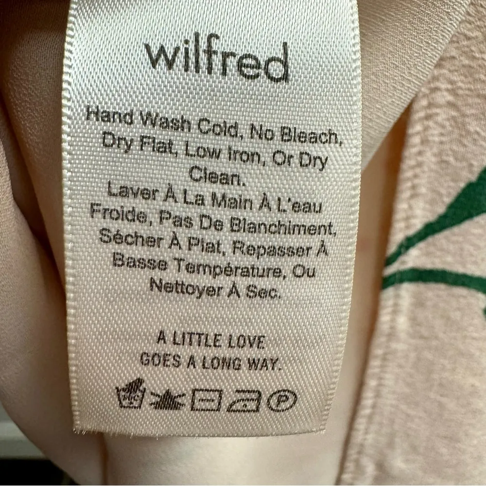 Wilfred Creneau Floral Print Sleeveless Slip Midi Dress Strappy Aritzia Cream 6 - Image 8