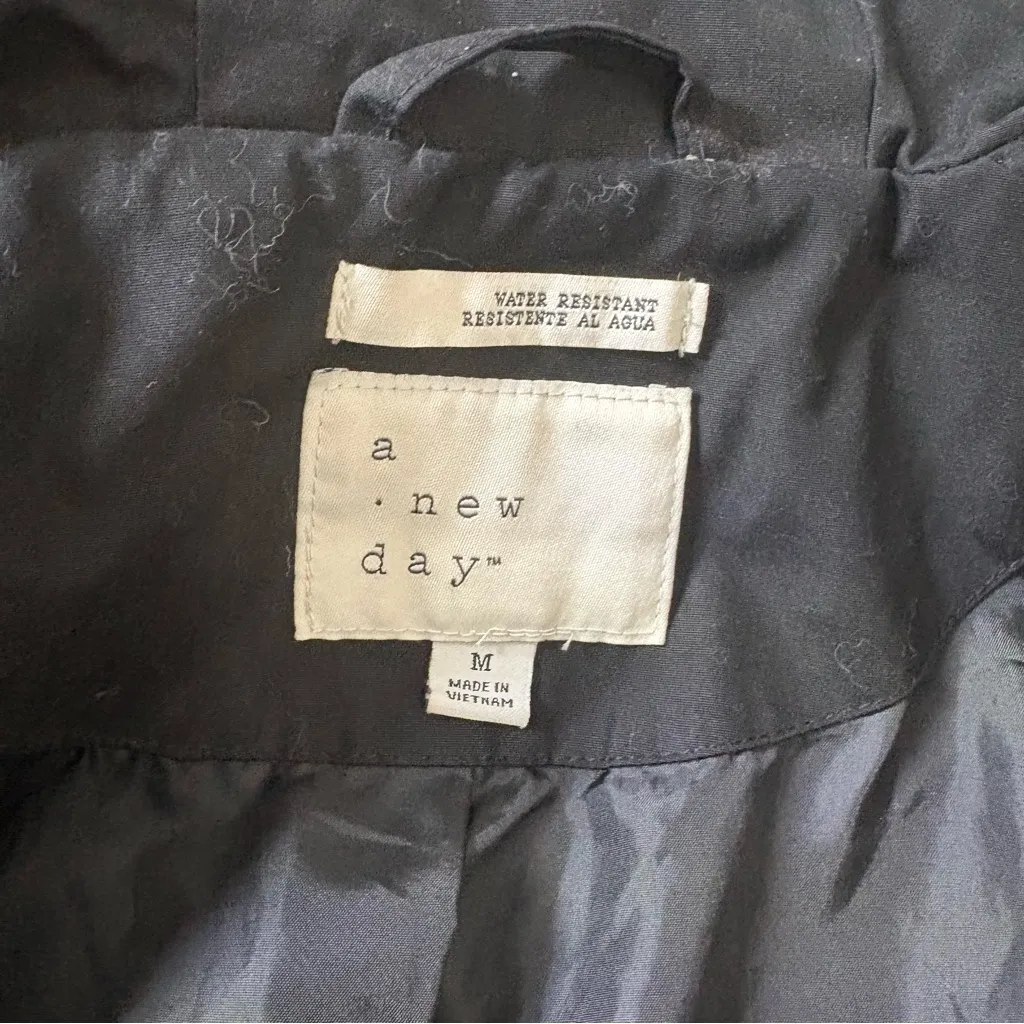 a new day Black Trench Utility Jacket with Hood - Image 16