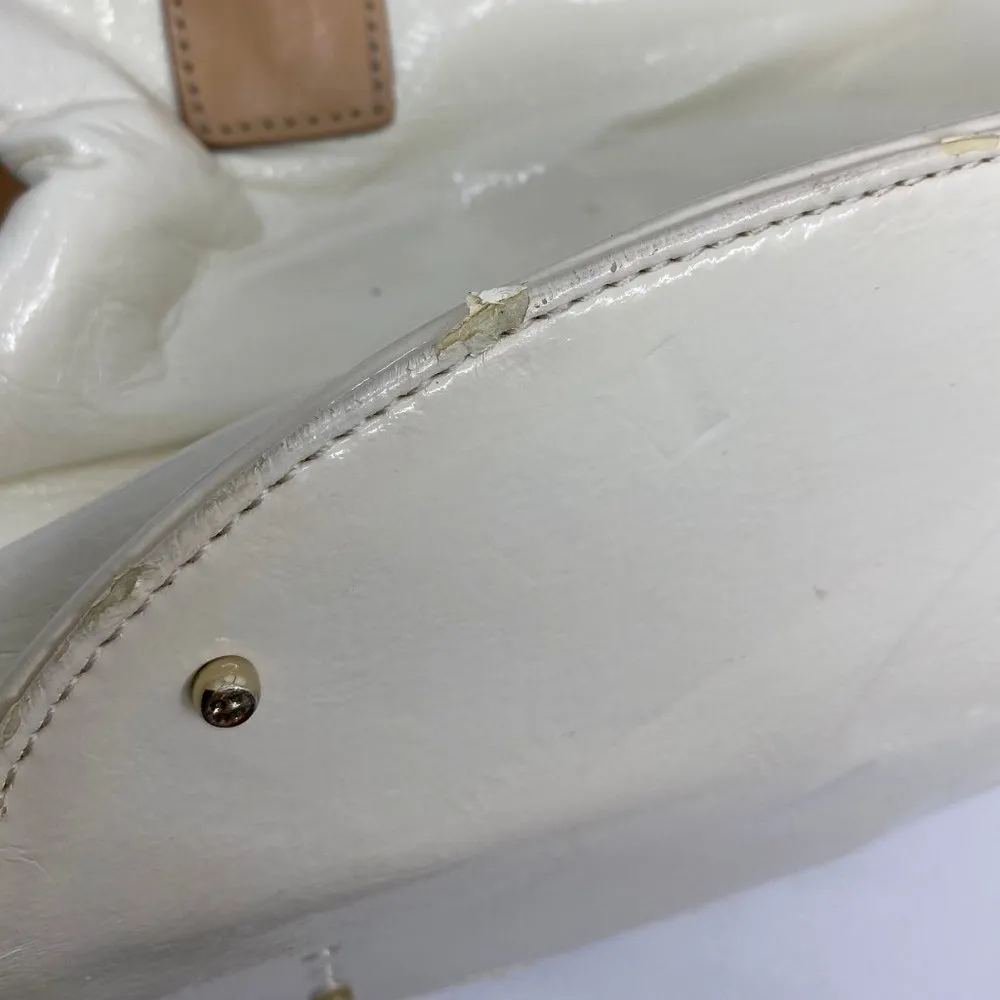Kate Spade White Tan Leather Medium Size Handbag - Image 7