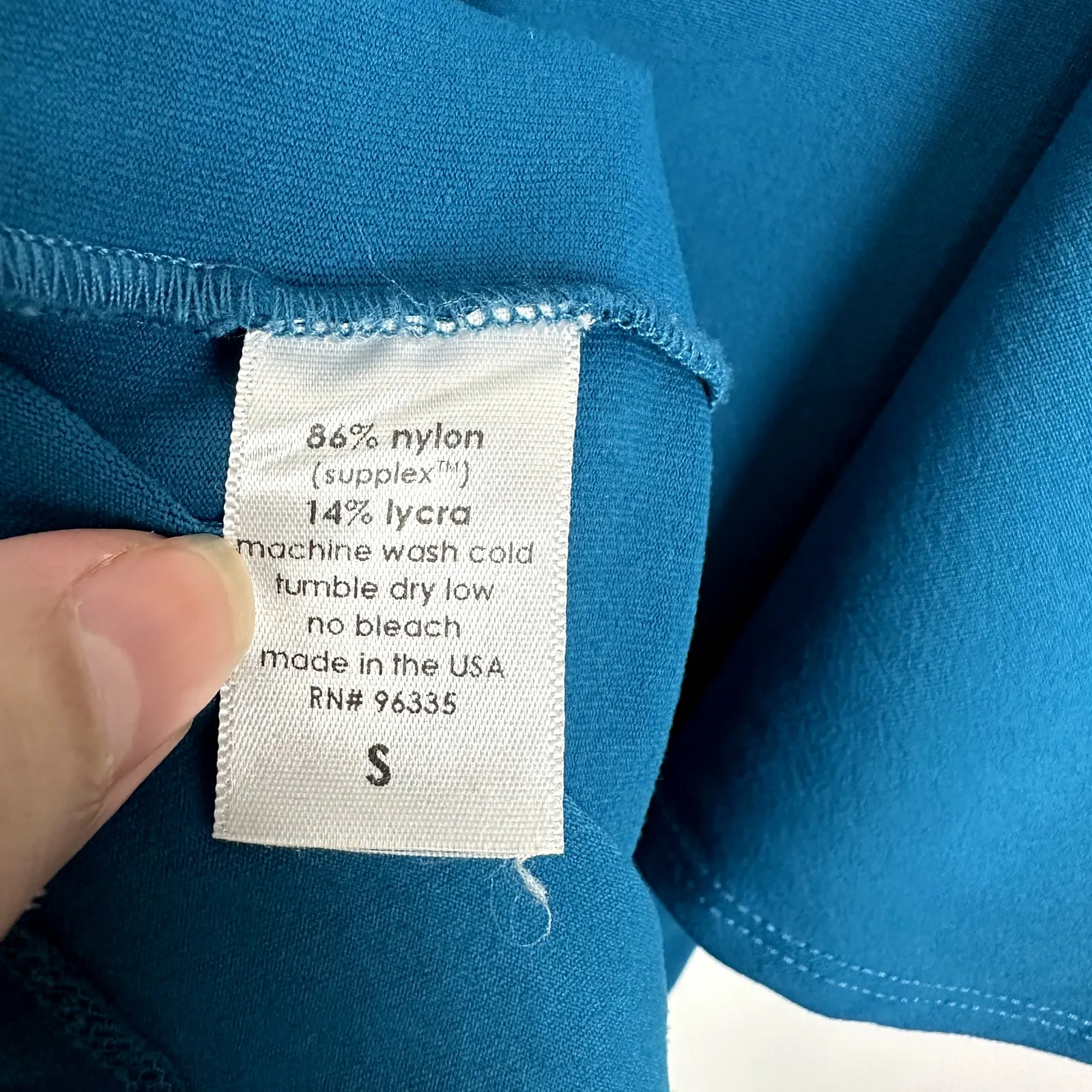 Susana Monaco One Shoulder Ruffle Sleeve Supplex A Line Mini Blue Cocktail Dress - Image 5