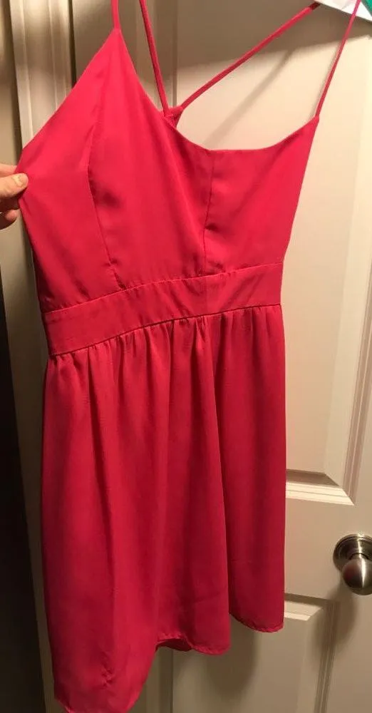 Francesca's Hot Pink Dress - Image 2
