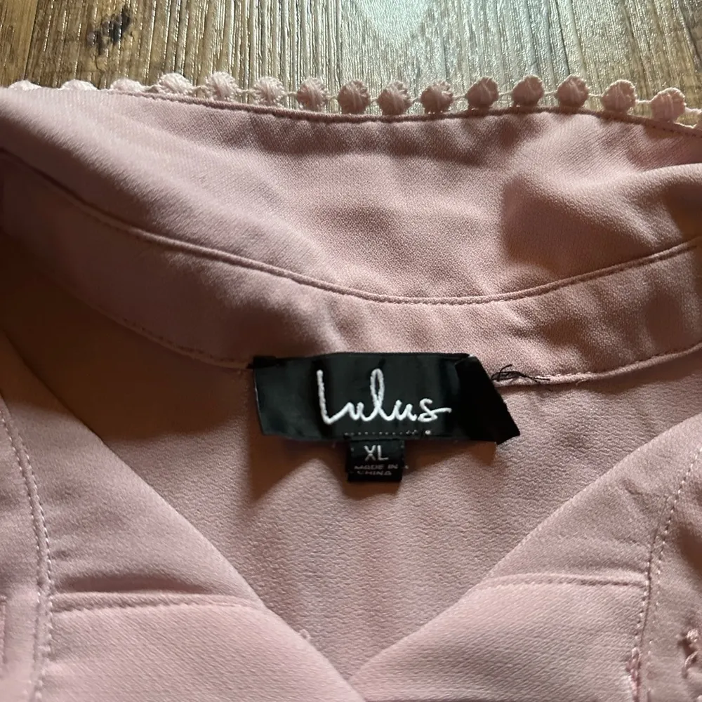 Lulus LULU’S On A Whimsy Lavender Crochet Long Sleeve Button Up Top - Image 4