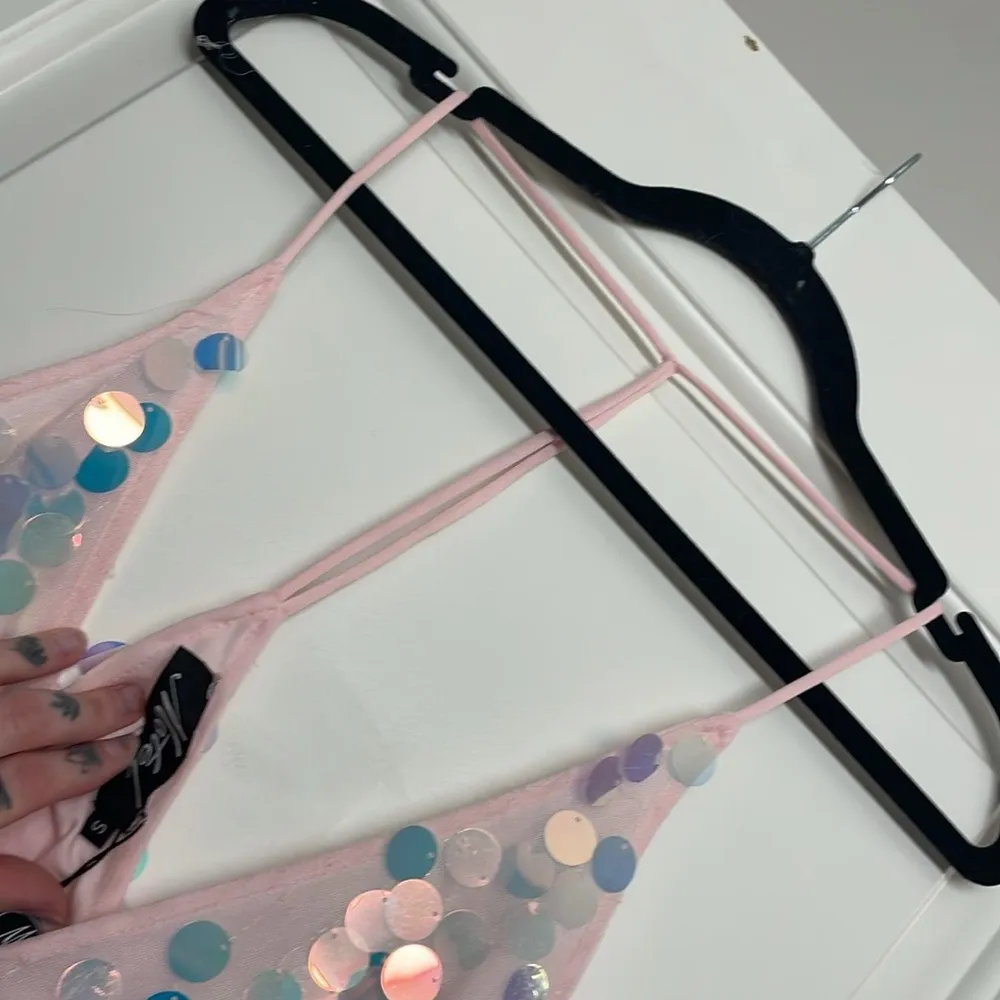 NWT Motel Pink Mermaid Scale Dress - Image 14