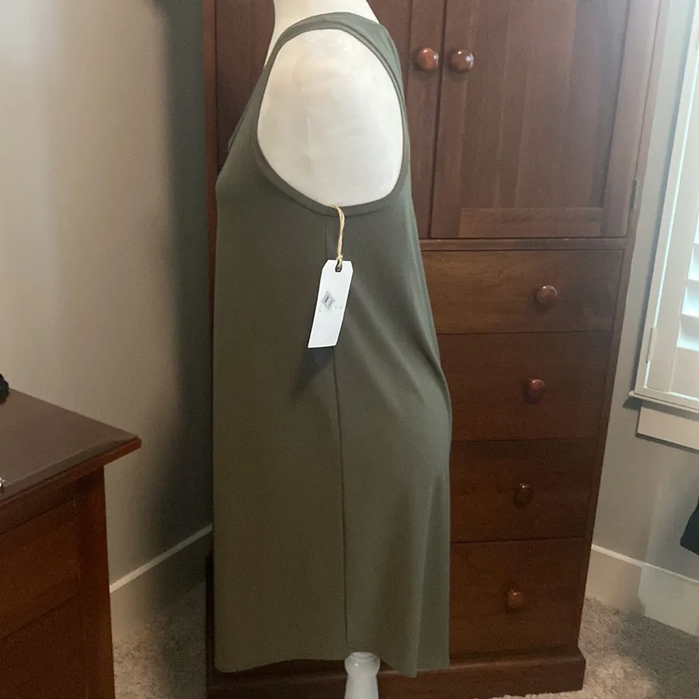 NWT Leith Olive Tank Dress Sz M - Image 3