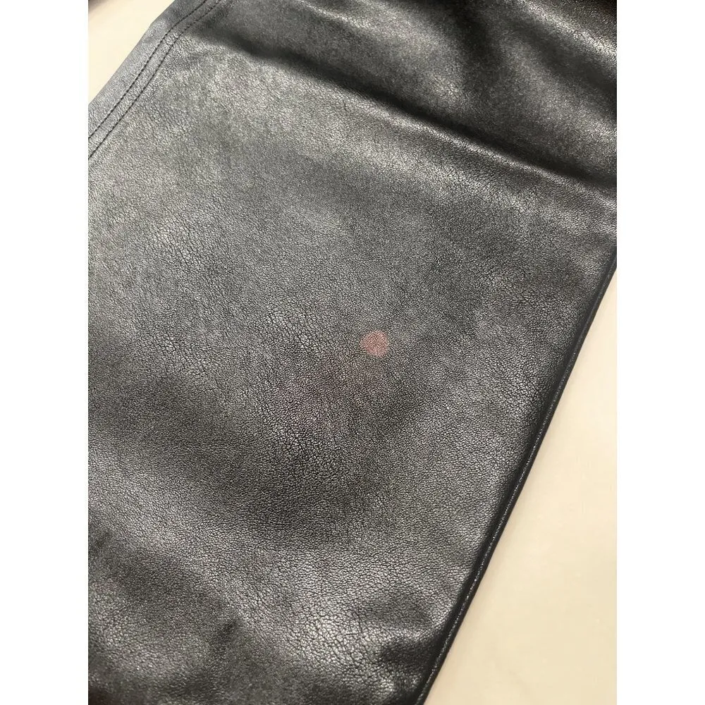 MIAOU Atlas Low Rise Pant in Black XSmall New Womens Faux Leather Vegan Trousers Size XS - Image 10