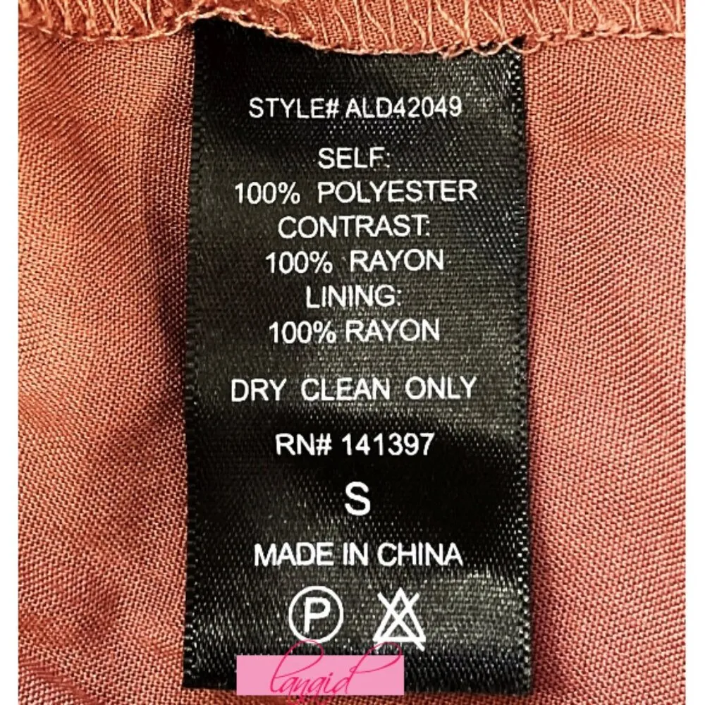 ASTR Lace A-Line Midi Coral Cedar Floral Cut-Outs Crochet Fit And Flare Skater S - Image 9