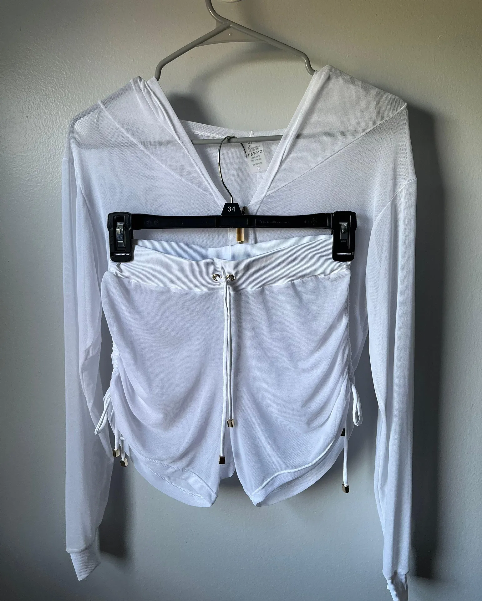 Swim Sheer White Swim Cover Up - Image 4