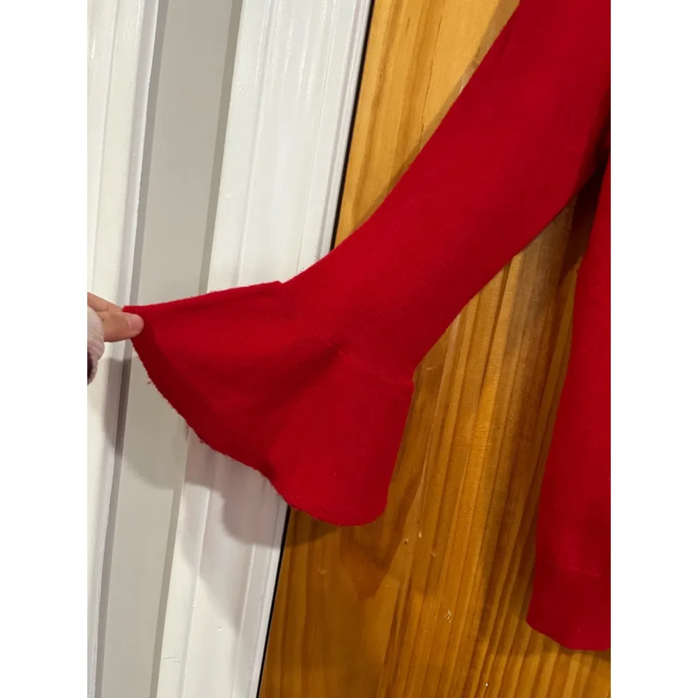 Kate Spade The Madison Ave Collection Cashmere Wool Embroidered Floral Sweater - Image 3