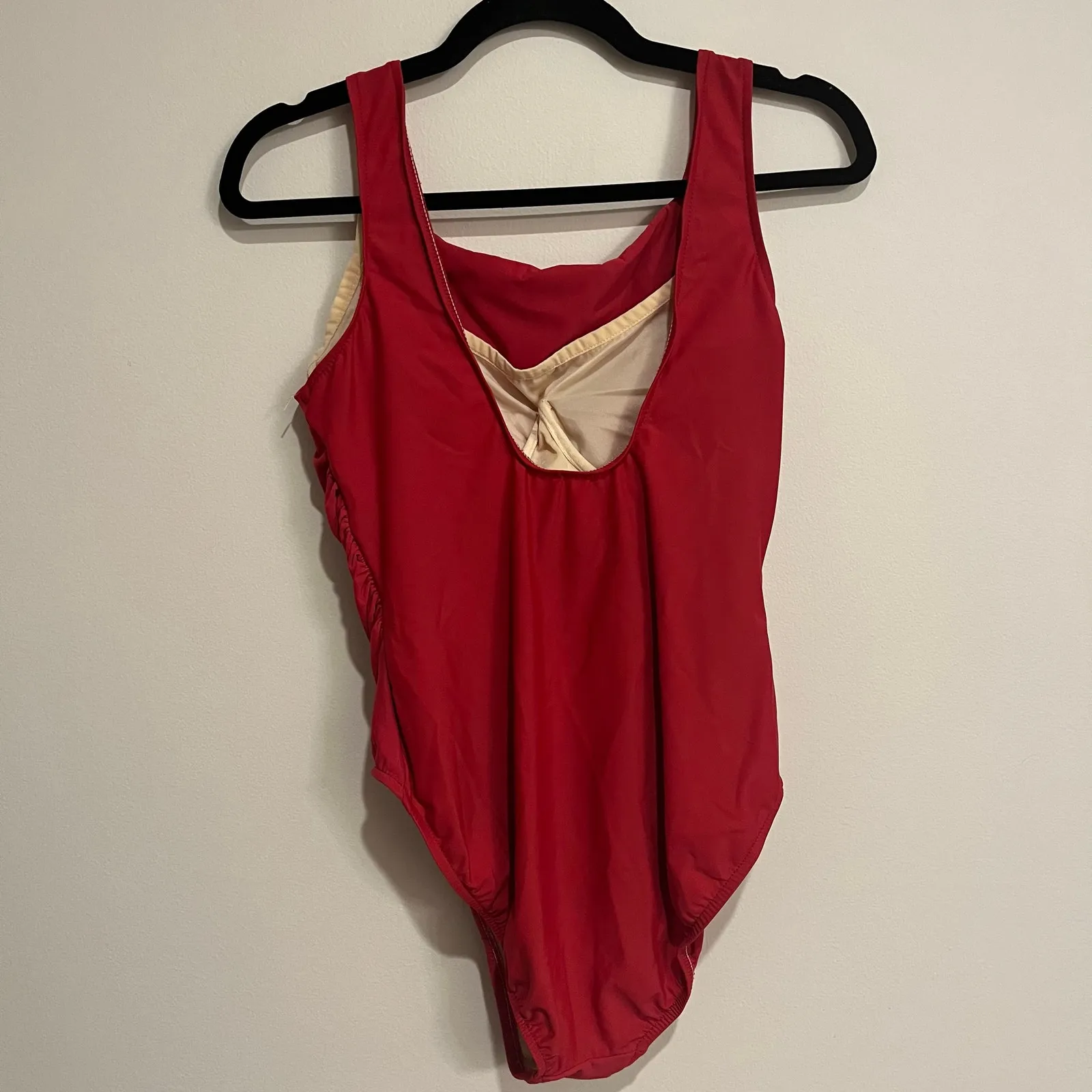 Miraclesuit Swimsuit One Piece Red High Neck Modest Size 16 - Image 2