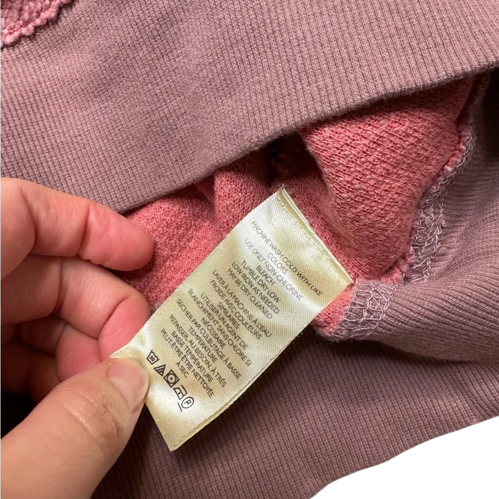 Free People We The Free Sun's Out Polo Top Cotton Striped Print Z182 Small - Image 6