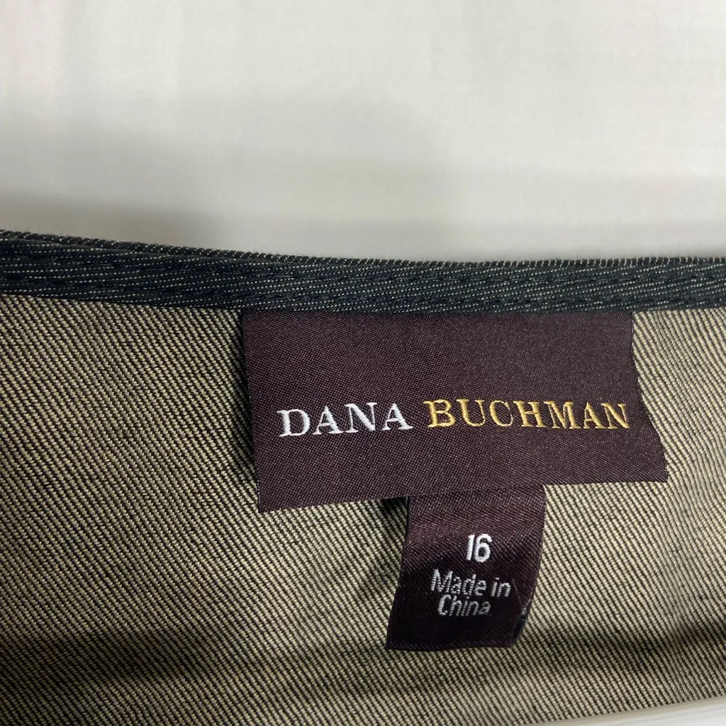 NWOT Dana Buchman women’s‎ brownish gray metallic beaded floral sleeveless dress - Image 3