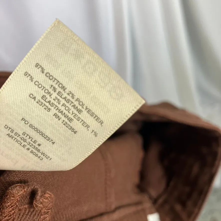 Wilfred Free Womens Cargo Pants Size 6 Brown Cotton‎ Blend Utility Trousers - Image 4