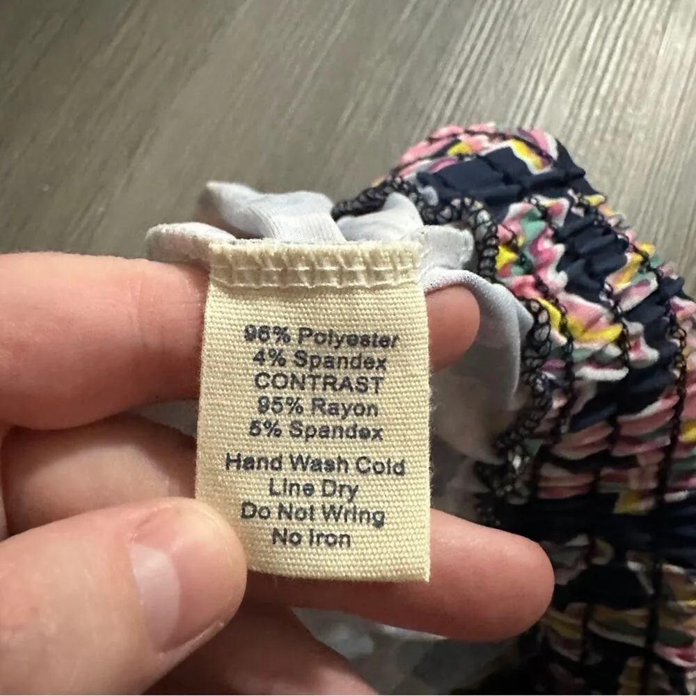 Simply Southern Navy Blue & Pink Starfish Print Tassel High Rise Shorts Size S/M - Image 5