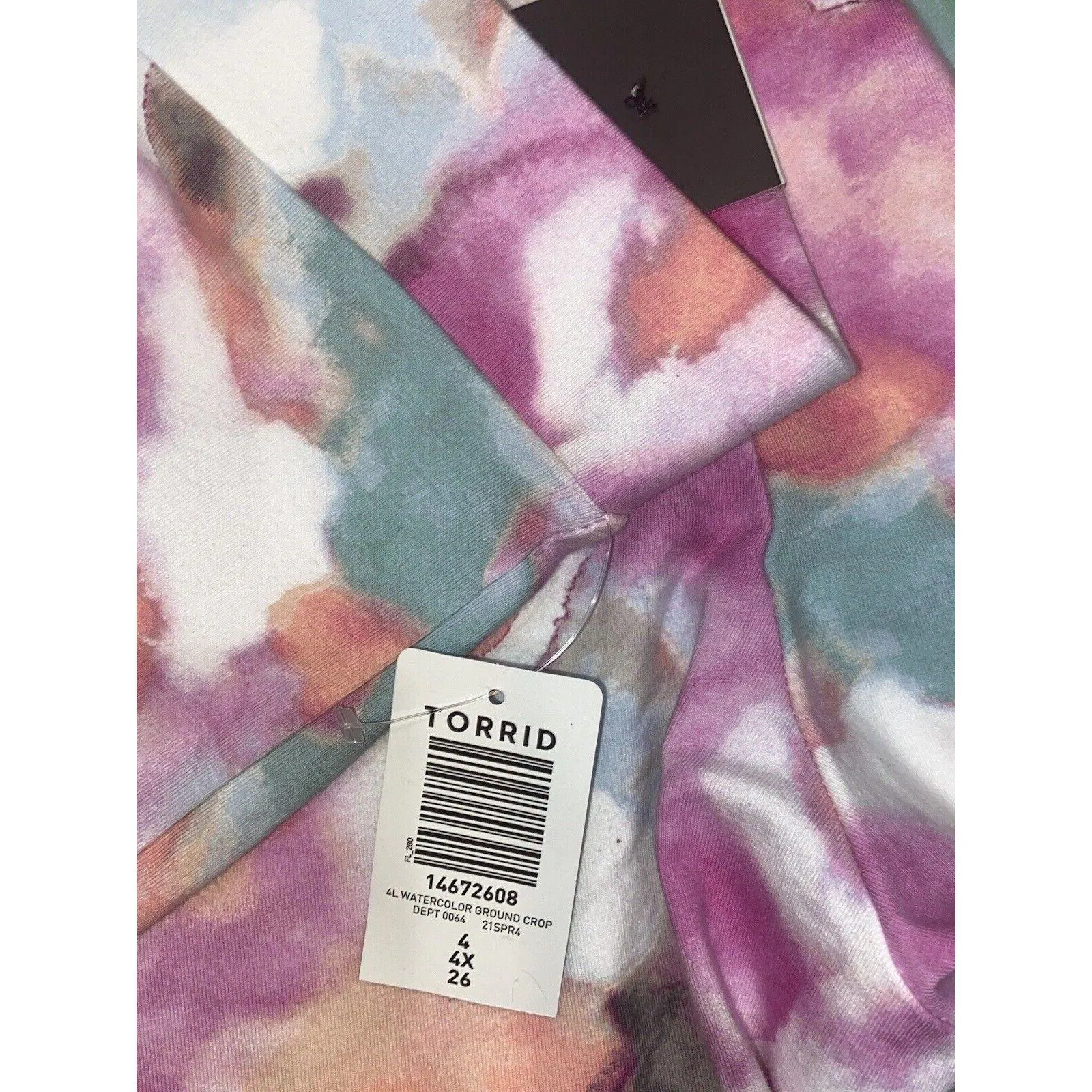 Torrid High Rise Watercolored Leggings  Stretch  High Waist Size 4X - Image 4