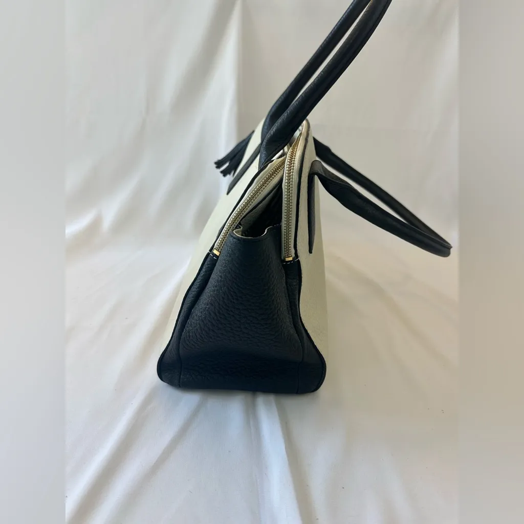 KATE SPADE Southport Avenue Lydia ivory black  Leather bag MSRP $428 (pu190 - Image 3