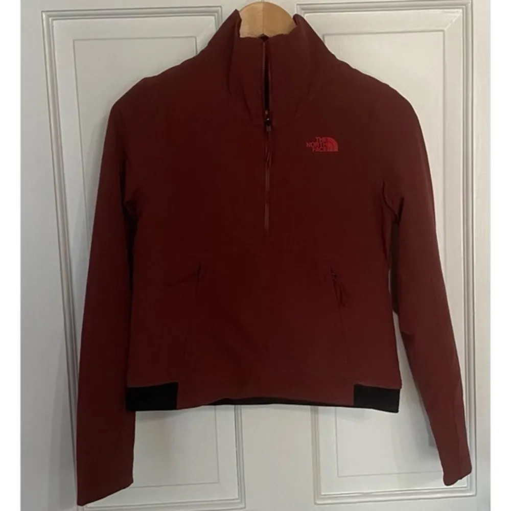 The North Face Shelbe Raschel Reversible Fleece Lined Pullover in Root Brown XS - Image 4