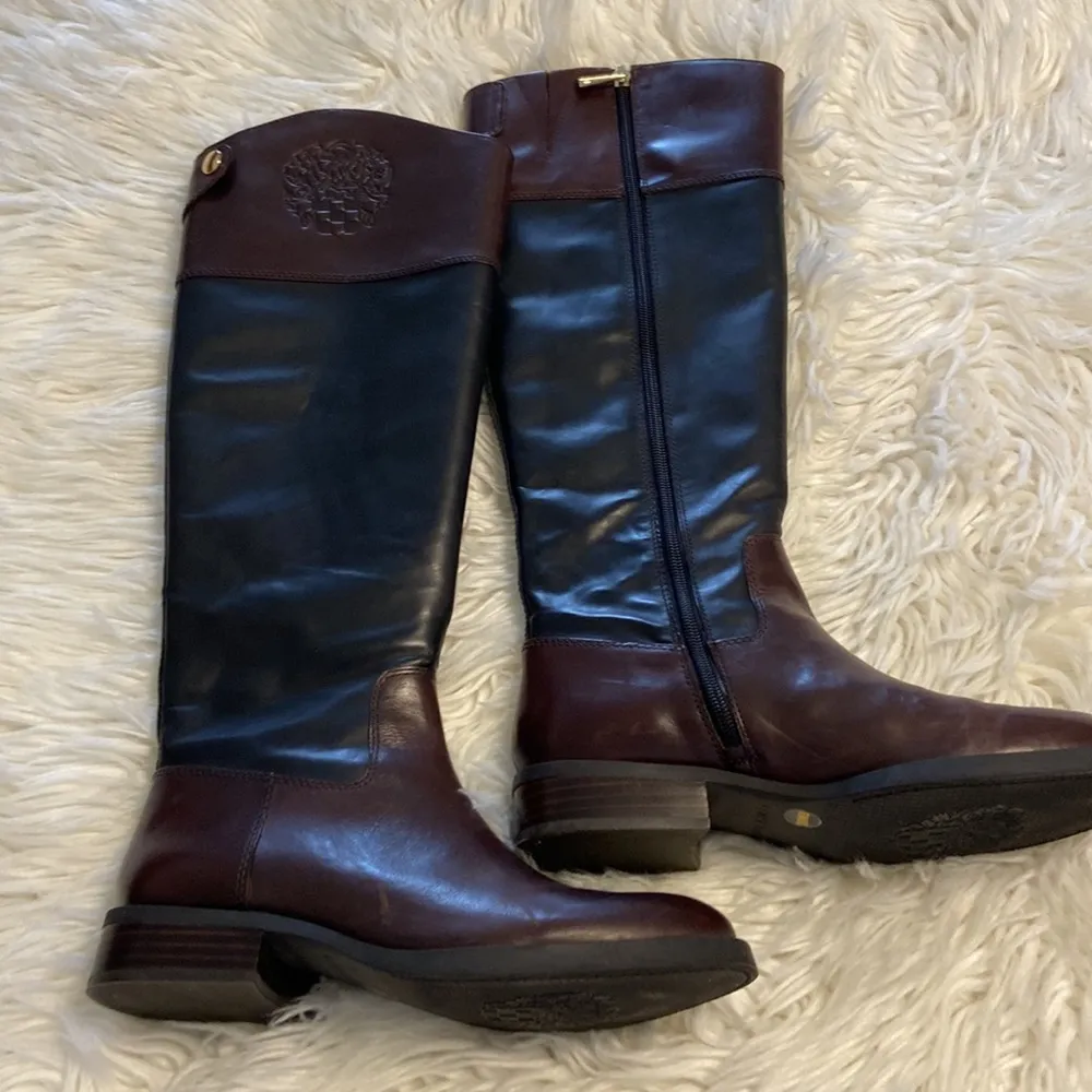 Vince Camuto Karen Equestrian Leather
Boot Brown & Black 6 1/2 M - Image 6