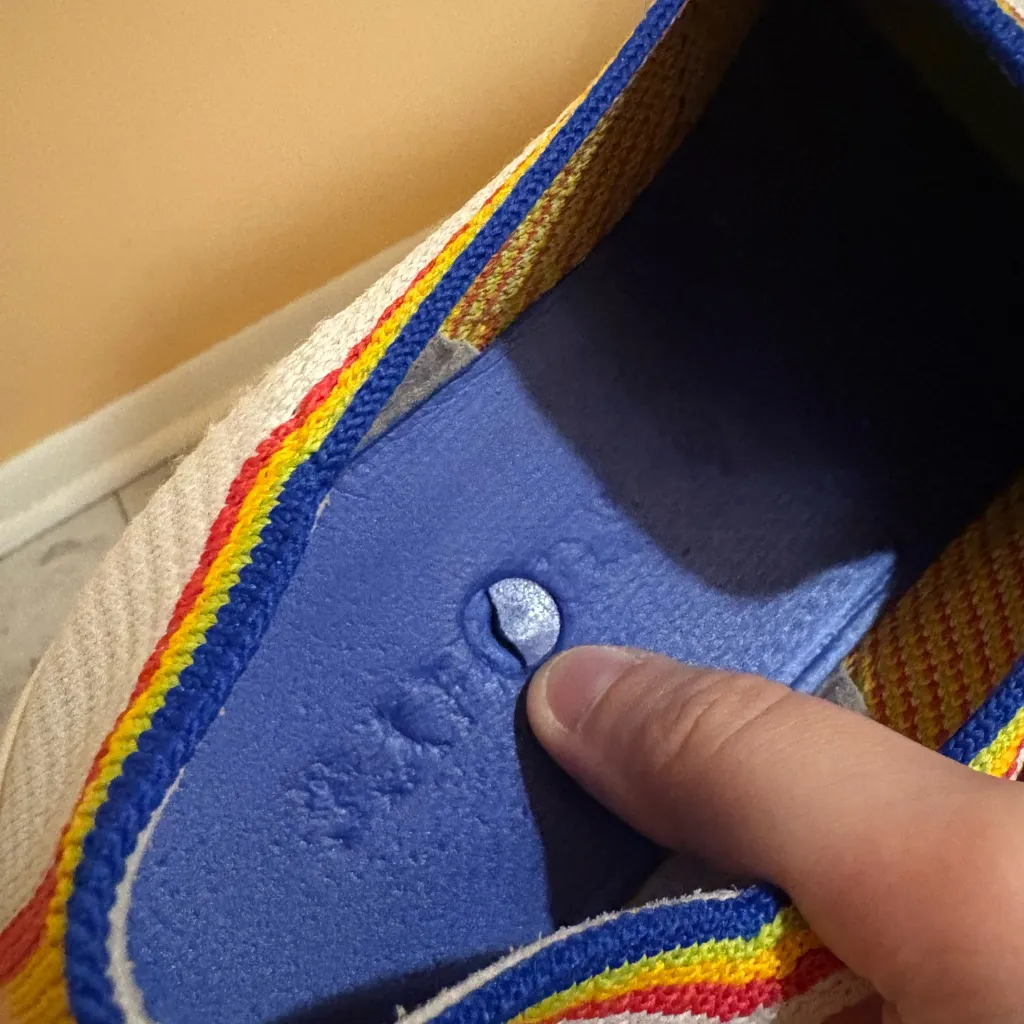 Rothy’s Limited Edition White Rainbow Pride Sneakers - Image 6