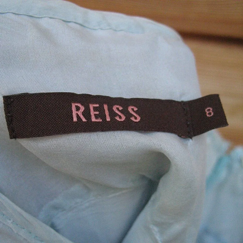 REISS Silk Mini Skirt - Image 8