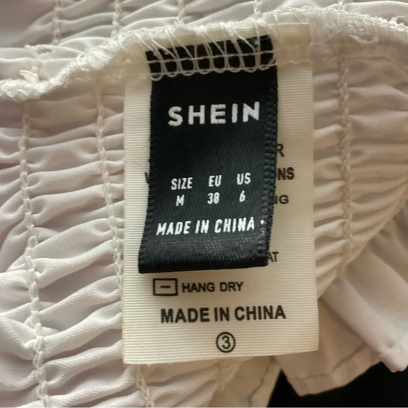 SHEIN White Ribbed Tube Cropped Top  M Casual Costal Cowgirl Coquettte Girl - Image 7