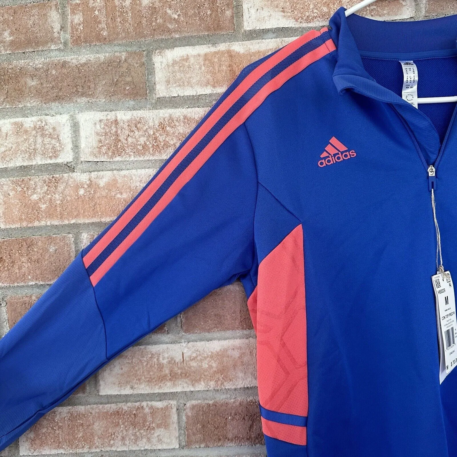 NWT Adidas Condivo Predator Soccer Track Jacket Medium Blue - Image 6