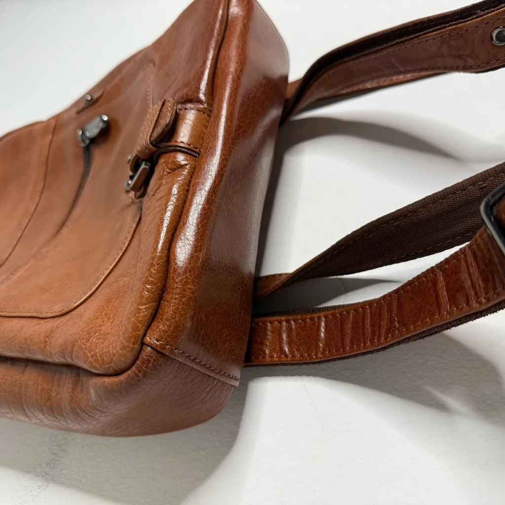 Ashwood Genuine Leather Backpack Purse Brown - Image 5